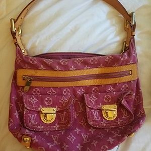 BLUE AND PINK DENIM BAGS